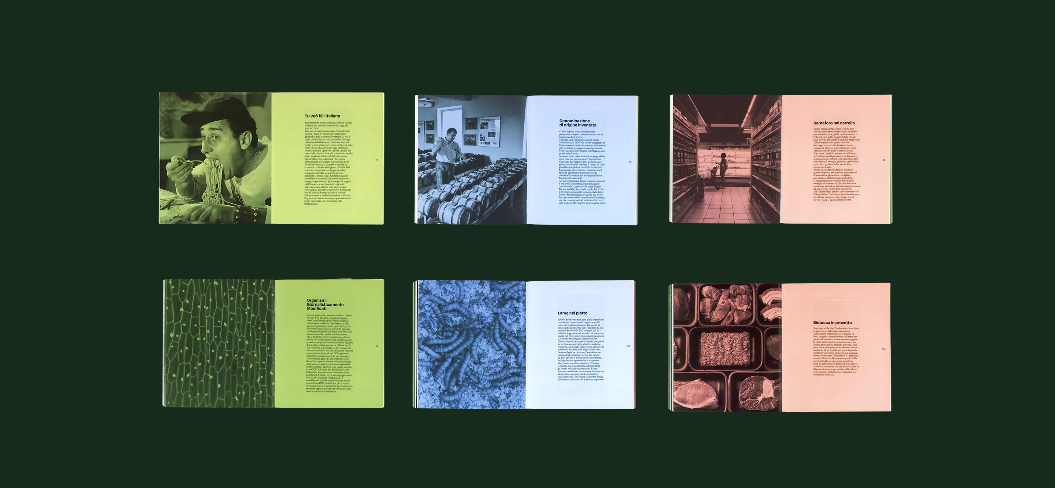 Bozze preliminari del layout editoriale